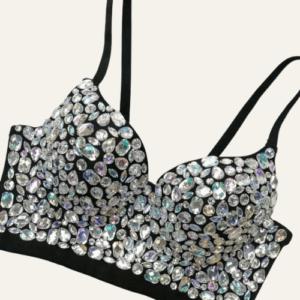 Boho Style with Sparkling Rhinestones Body Shaping Corset