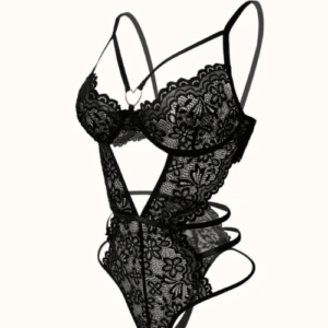 Lace Bodysuit Black